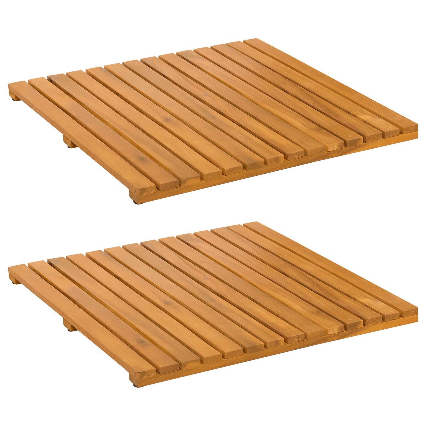 Tappeto da bagno Tinta unita Marrone 50 x 50 cm legno
