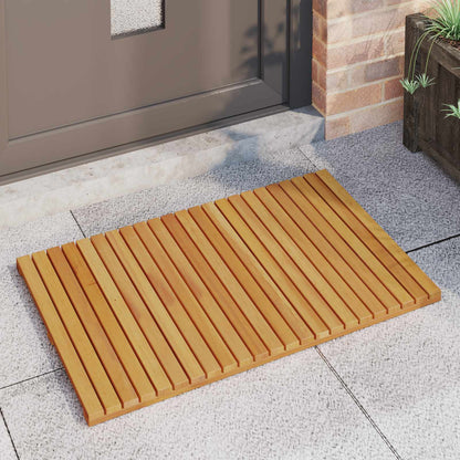 Tappeto da bagno Tinta unita Marrone 80 x 50 cm legno