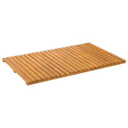 Tappeto da bagno Tinta unita Marrone 80 x 50 cm legno