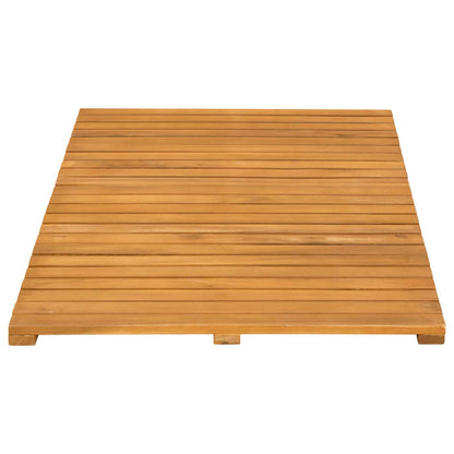 Tappeto da bagno Tinta unita Marrone 80 x 50 cm legno