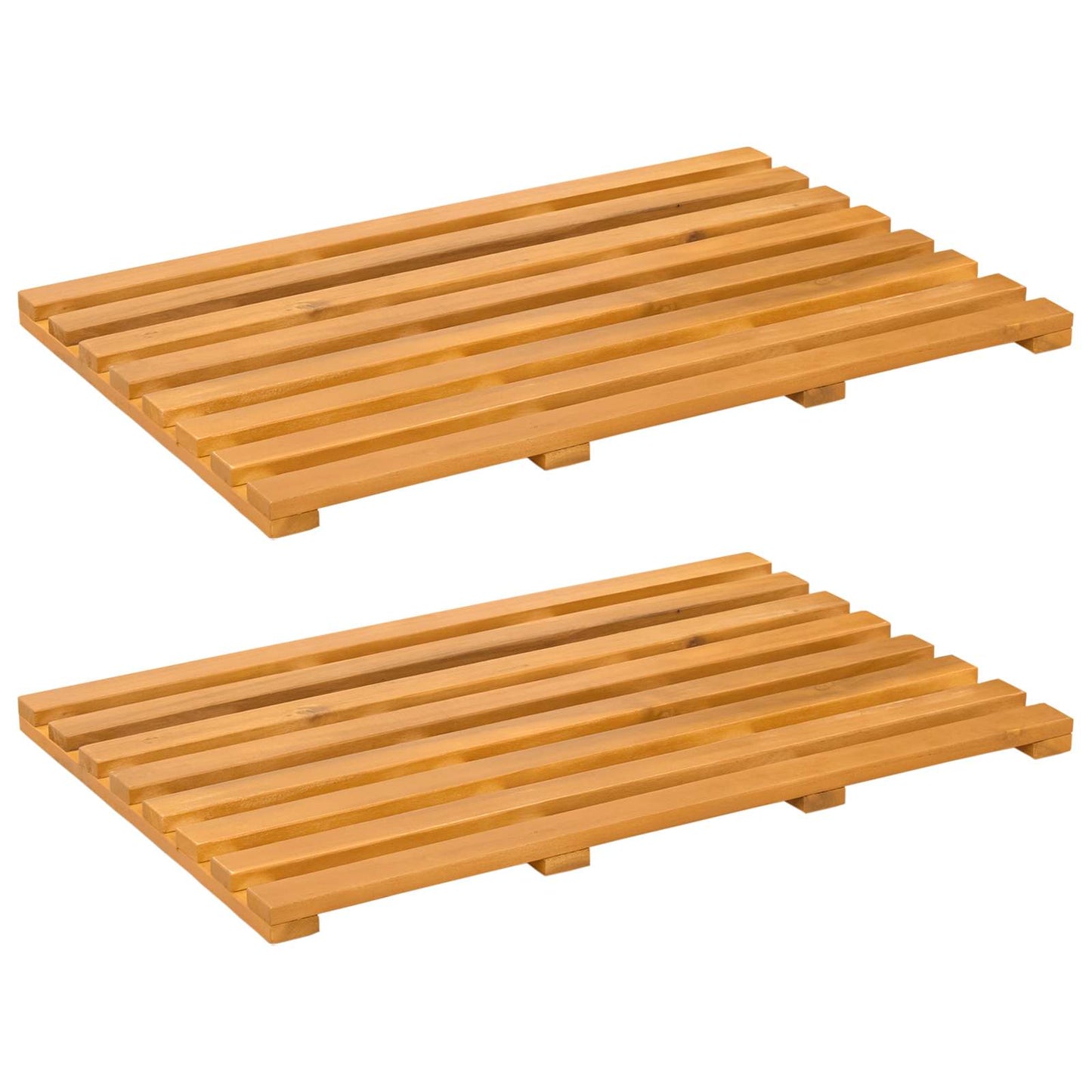 Tappeto da bagno Tinta unita Marrone 100 x 53 cm legno