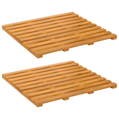 Tappeto da bagno Tinta unita Marrone 100 x 53 cm legno