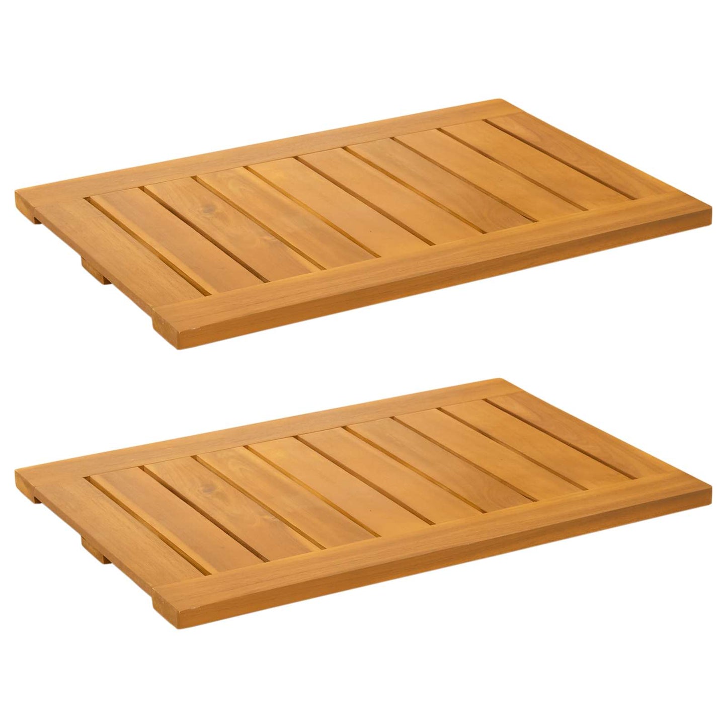 Tappeto da bagno Tinta unita Marrone 60 x 40 cm legno