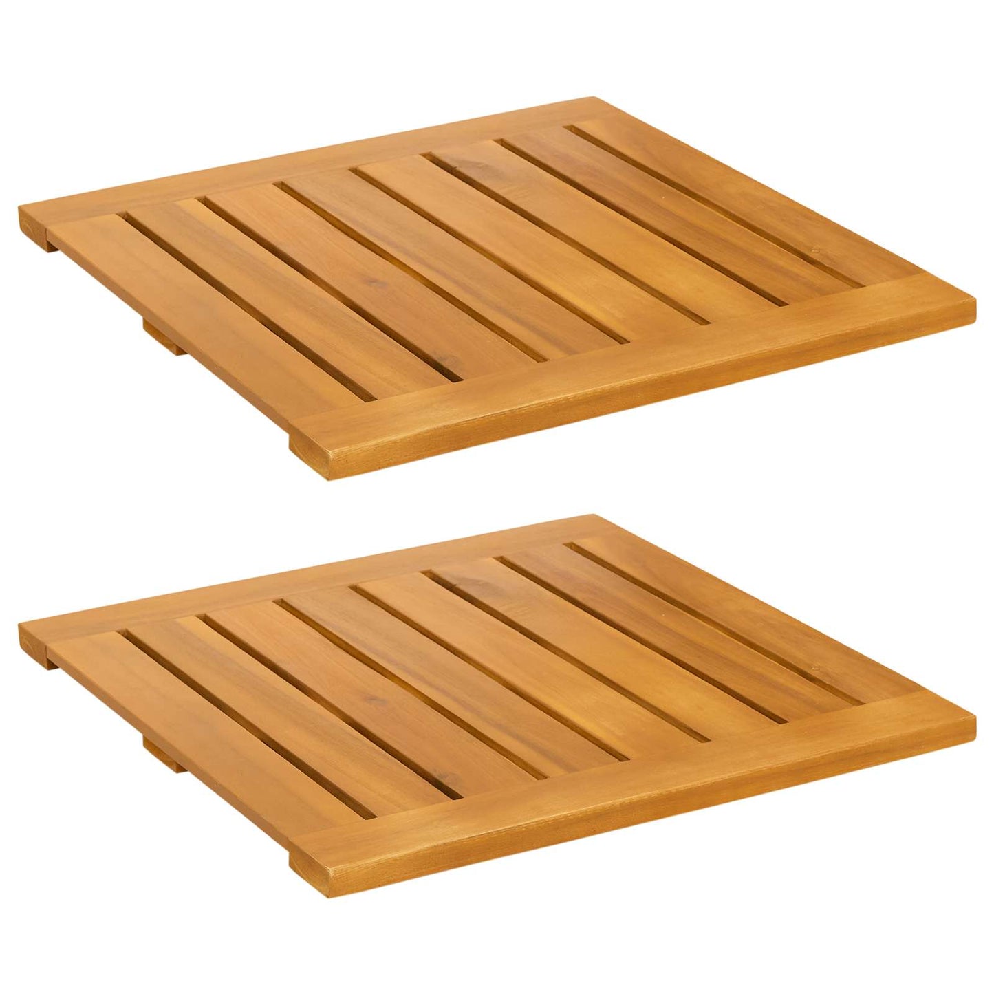 Tappeto da bagno Tinta unita Marrone 50 x 50 cm legno