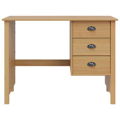 Scrivania con Cassetti Hill Marrone miele 100 x 45 x 74 cm