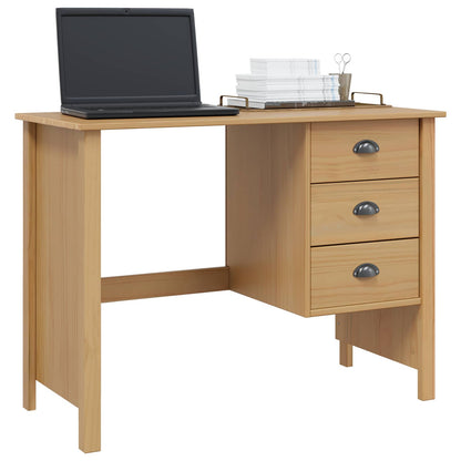 Scrivania con Cassetti Hill Marrone miele 100 x 45 x 74 cm