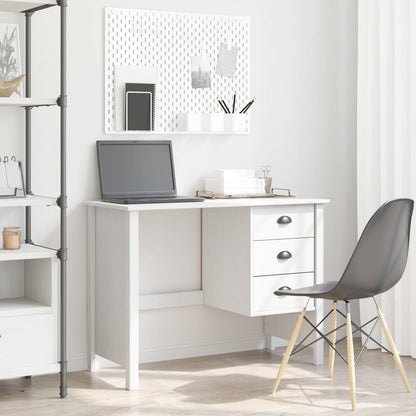 Scrivania con Cassetti Hill Bianco 100 x 45 x 74 cm