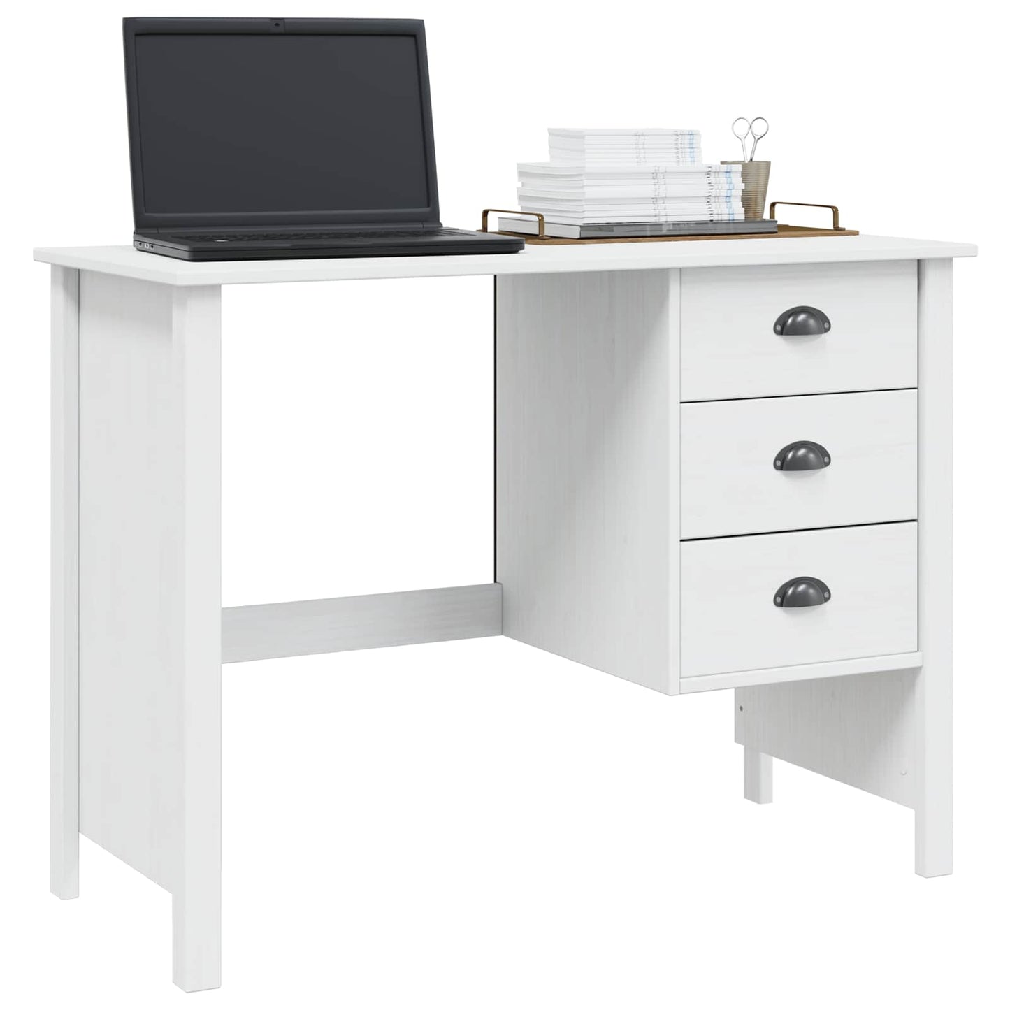 Scrivania con Cassetti Hill Bianco 100 x 45 x 74 cm
