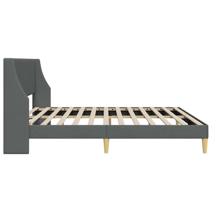 Struttura del letto Grigio scuro 180 x 200 cm Velluto
