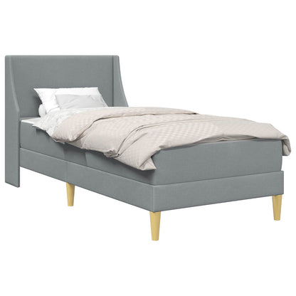 Struttura letto con materasso Grigio chiaro 100 x 200 cm