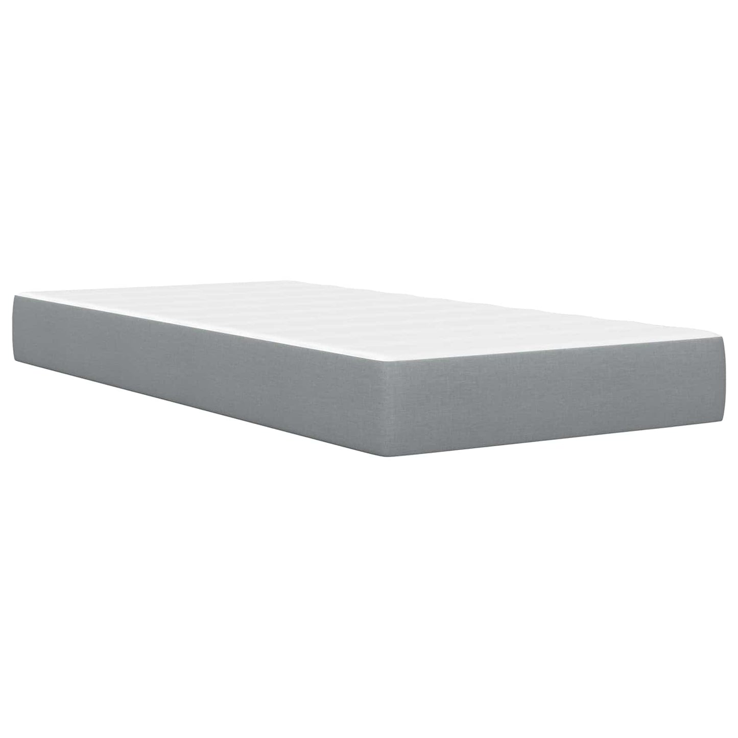 Struttura letto con materasso Grigio chiaro 100 x 200 cm