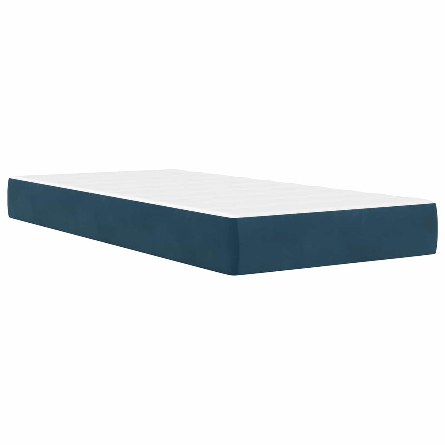 Struttura letto con materasso Blu 90 x 200 cm Velluto