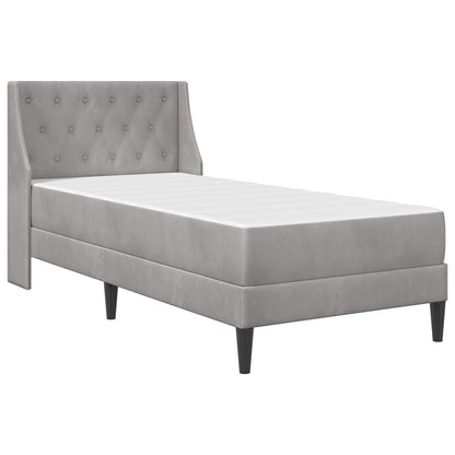 Struttura letto con materasso Grigio chiaro 100 x 200 cm