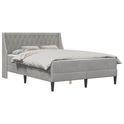 Struttura letto con materasso Grigio chiaro 140 x 190 cm