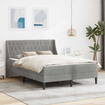 Struttura letto con materasso Grigio chiaro 140 x 200 cm
