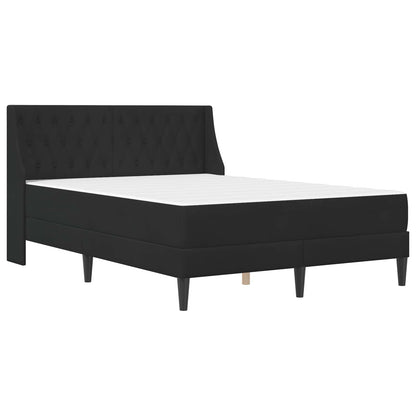 Struttura letto con materasso Nero 160 x 200 cm Velluto