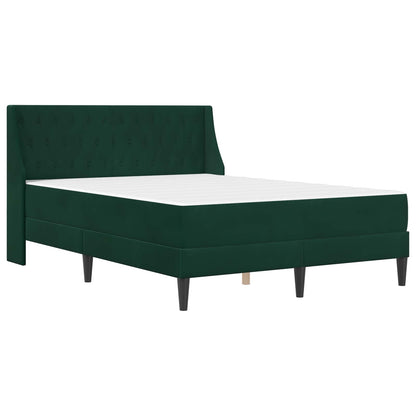 Struttura letto con materasso Verde Scuro 180 x 200 cm Velluto