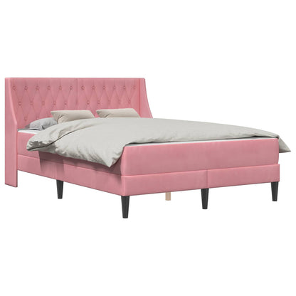 Struttura letto con materasso Rosa 180 x 200 cm Velluto