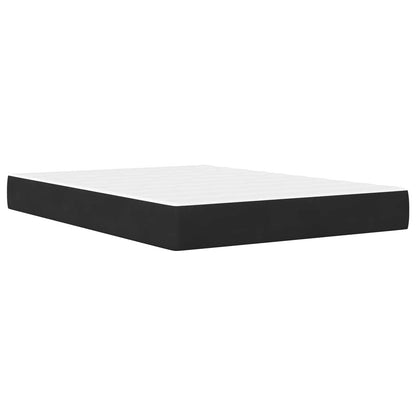 Struttura letto con materasso Nero 180 x 200 cm Velluto