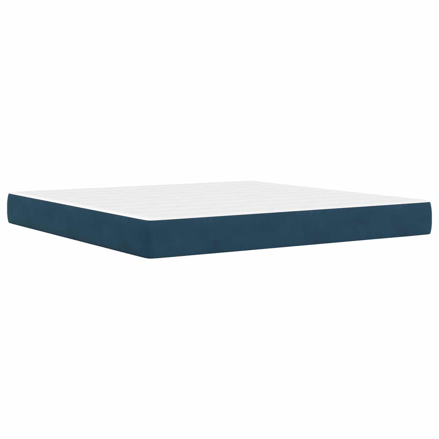 Struttura letto con materasso Blu 200 x 200 cm Velluto