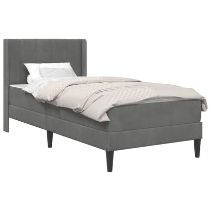 Struttura del letto Grigio scuro 80 x 200 cm Velluto