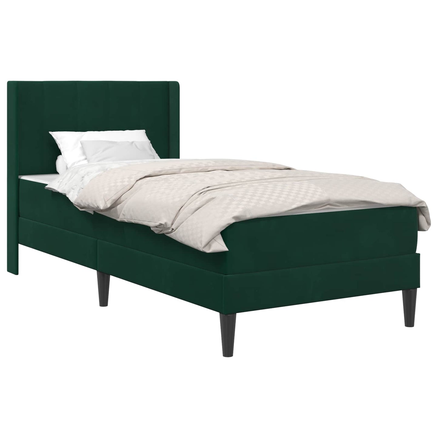 Struttura del letto Verde Scuro 80 x 200 cm Velluto