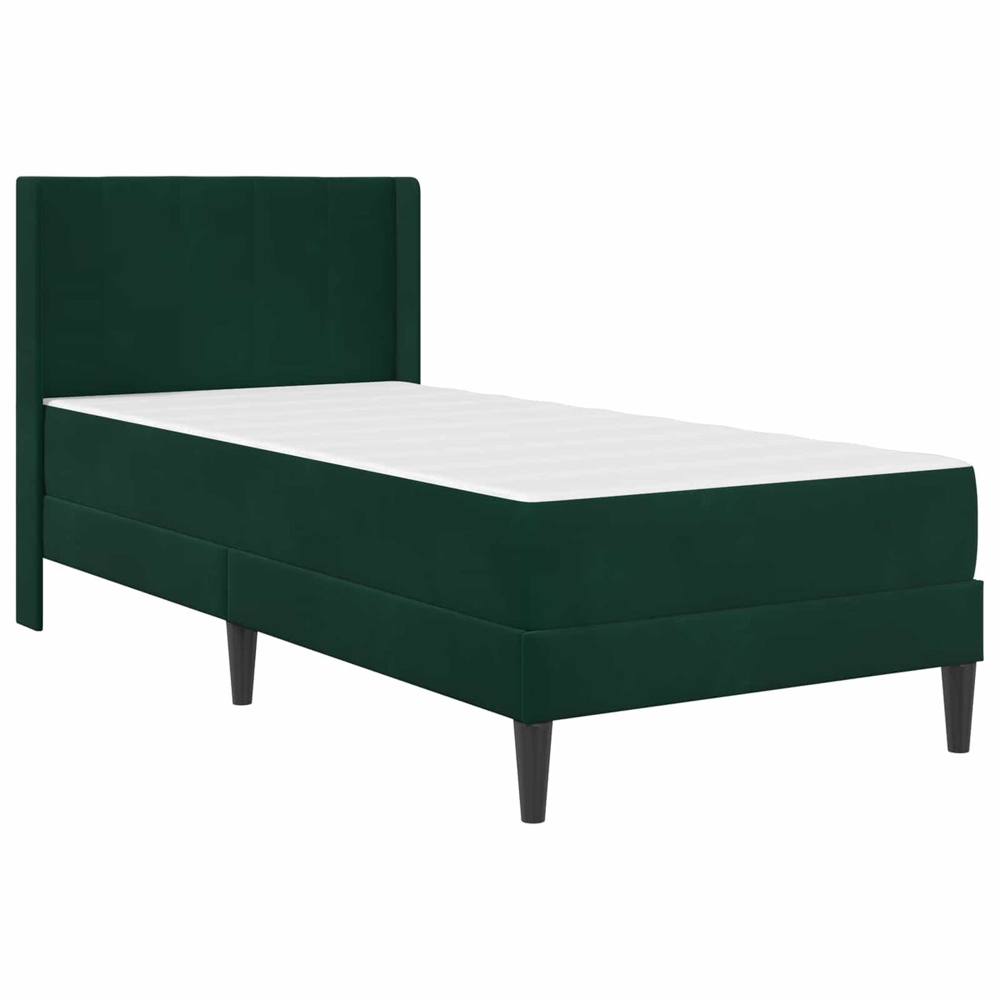 Struttura del letto Verde Scuro 90 x 200 cm Velluto