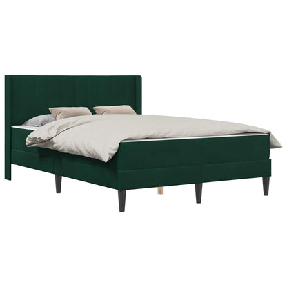 Struttura del letto Verde Scuro 120 x 200 cm Velluto