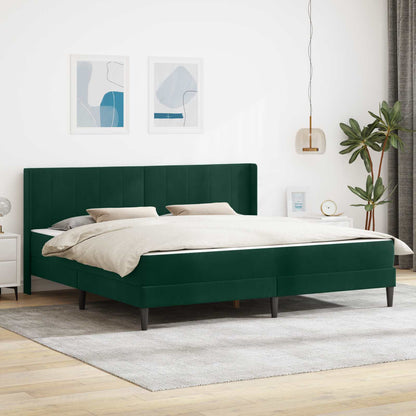 Struttura del letto Verde Scuro 180 x 200 cm Velluto