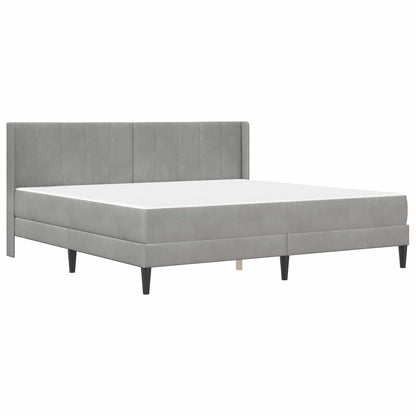 Struttura del letto Grigio chiaro 200 x 200 cm Velluto