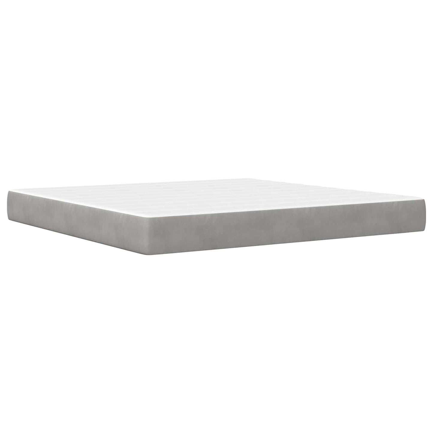Struttura del letto Grigio chiaro 200 x 200 cm Velluto