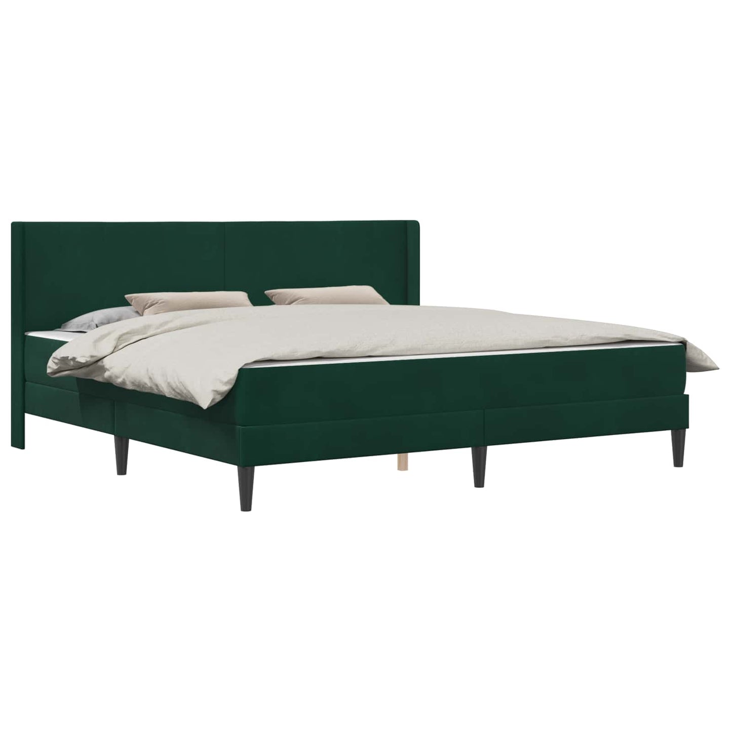 Struttura del letto Verde Scuro 200 x 200 cm Velluto