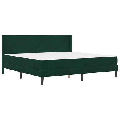 Struttura del letto Verde Scuro 200 x 200 cm Velluto