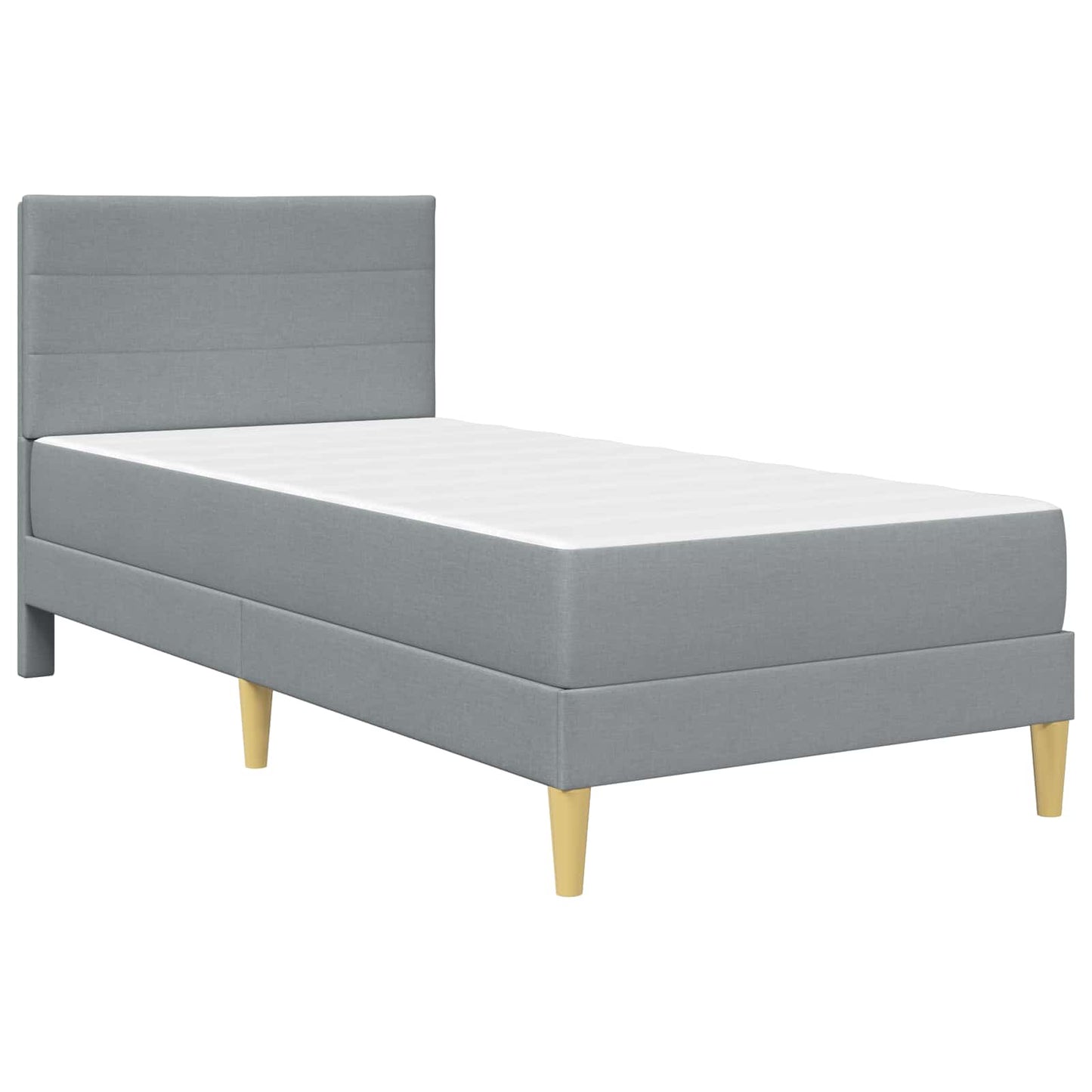 Struttura del letto Grigio chiaro 90 x 200 cm Poliestere