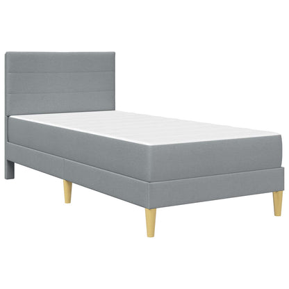 Struttura del letto Grigio chiaro 100 x 200 cm Poliestere