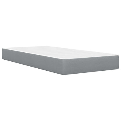 Struttura del letto Grigio chiaro 100 x 200 cm Poliestere
