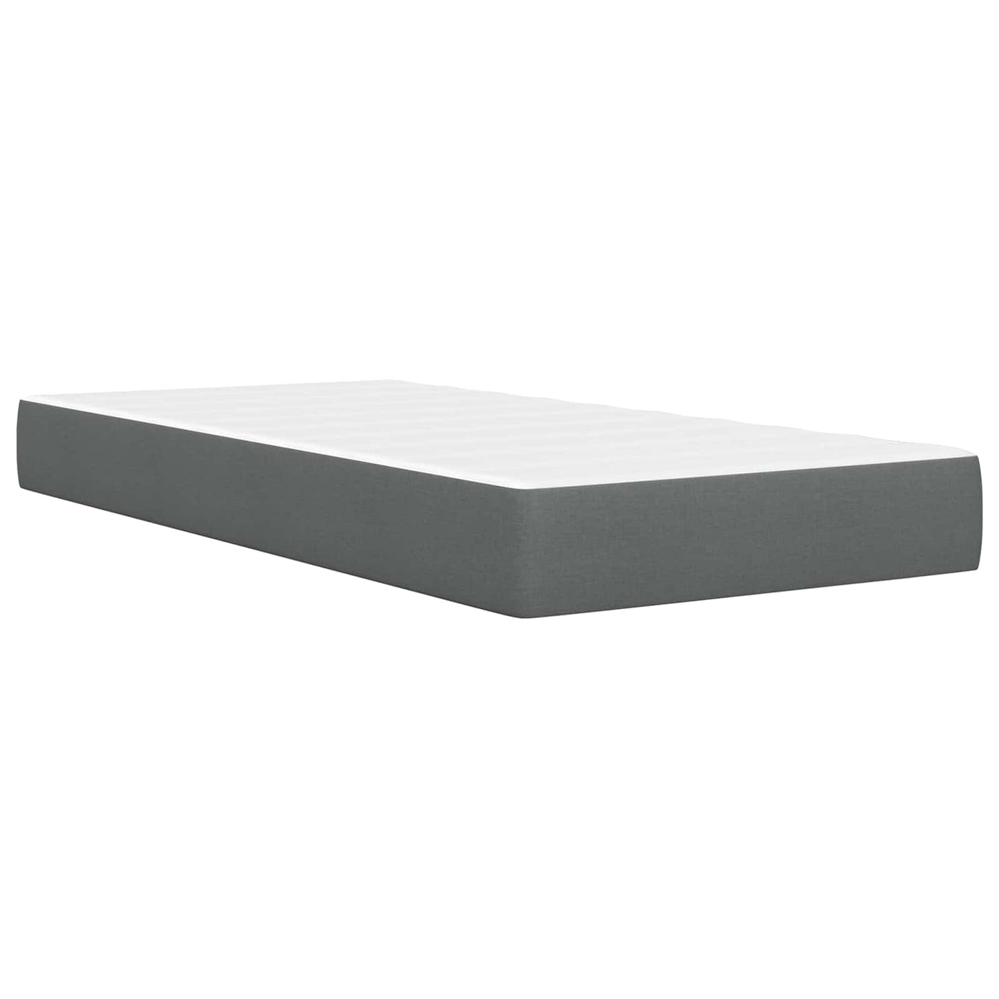 Struttura del letto Grigio scuro 100 x 200 cm Poliestere