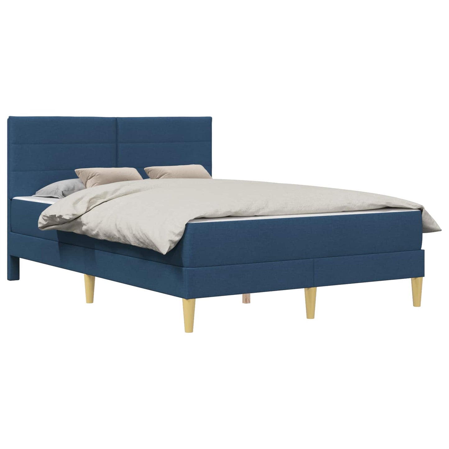 Struttura del letto Blu 140 x 190 cm Poliestere