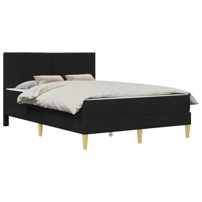 Struttura del letto Nero 140 x 200 cm Poliestere
