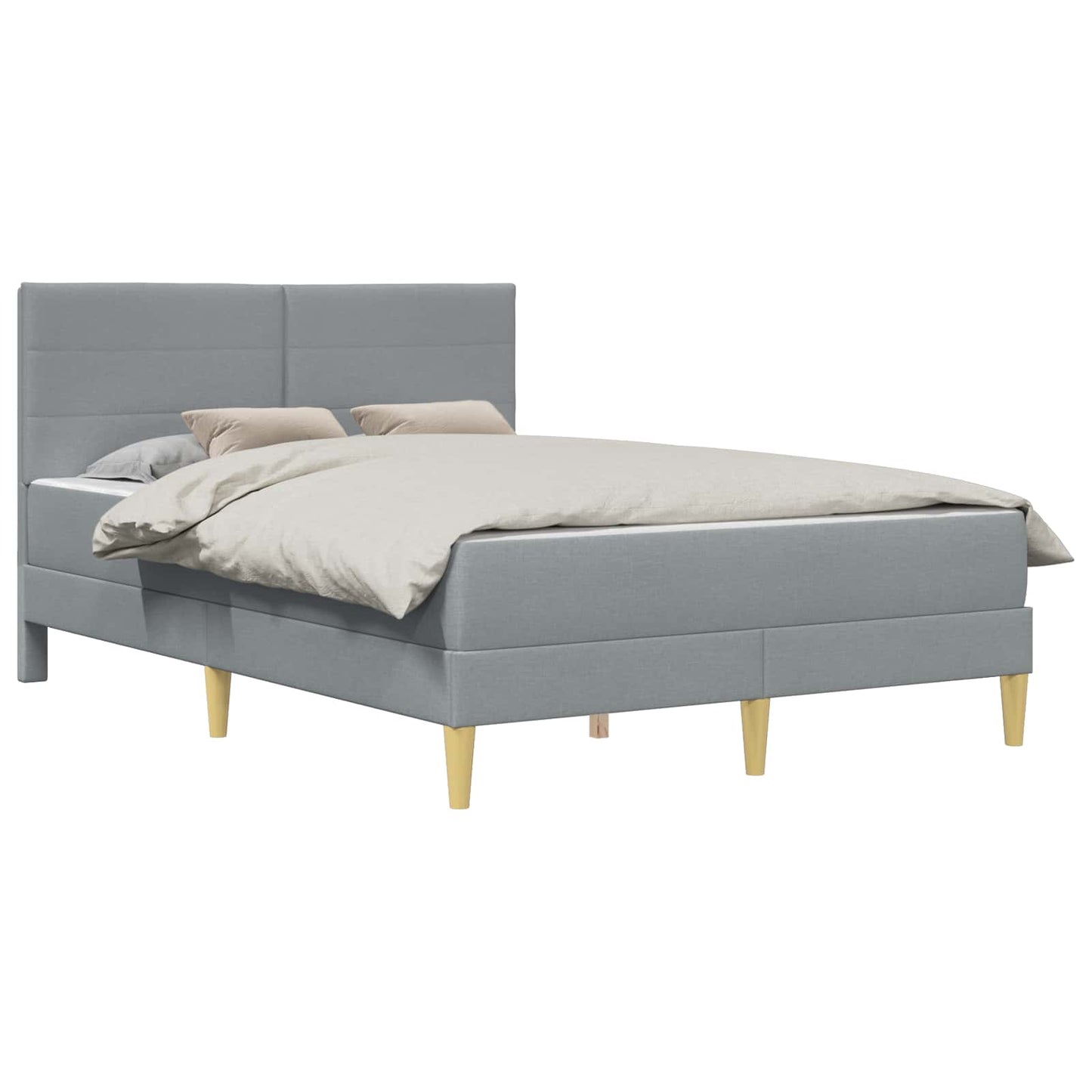 Struttura del letto Grigio chiaro 160 x 200 cm Poliestere