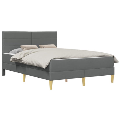 Struttura del letto Grigio scuro 160 x 200 cm Poliestere