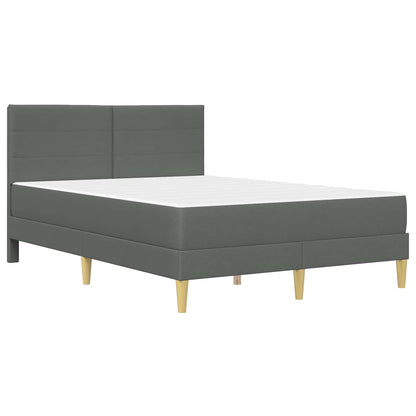 Struttura del letto Grigio scuro 160 x 200 cm Poliestere