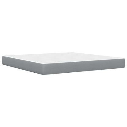 Struttura del letto Grigio chiaro 180 x 200 cm Poliestere