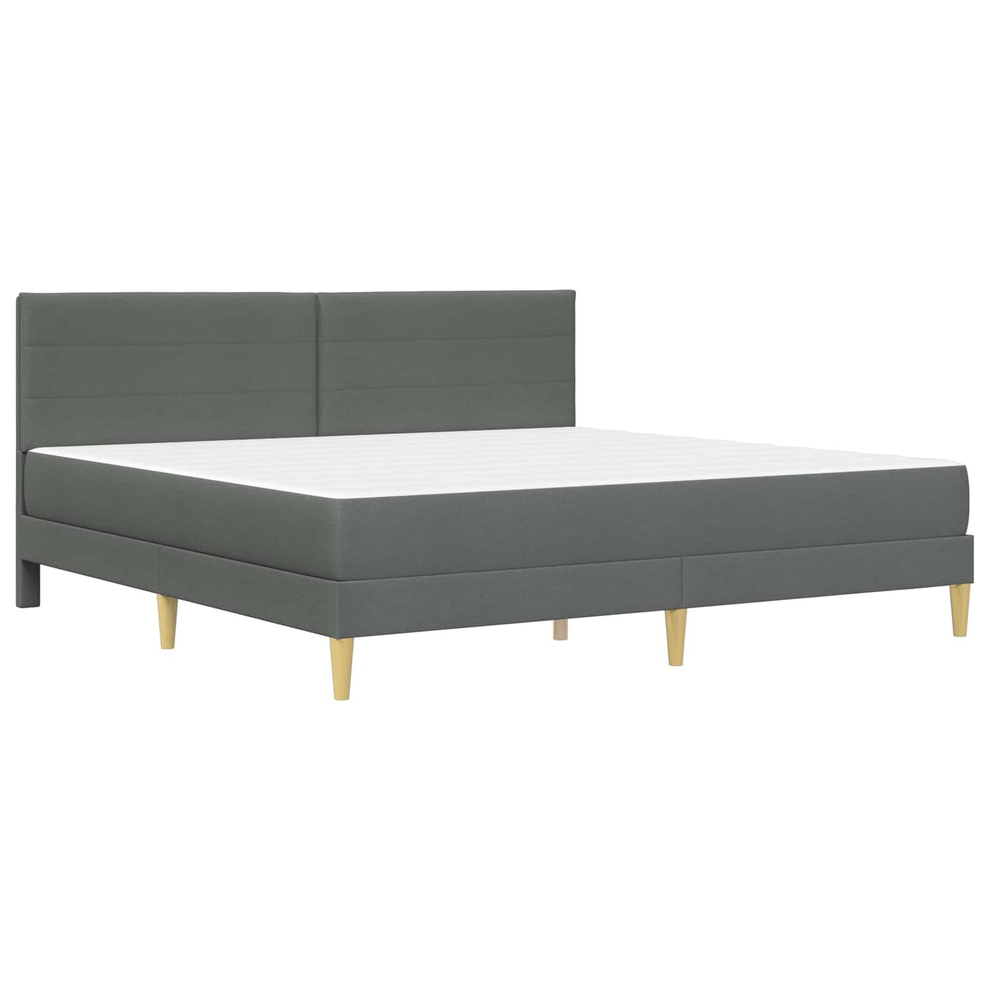 Struttura del letto Grigio scuro 180 x 200 cm Poliestere