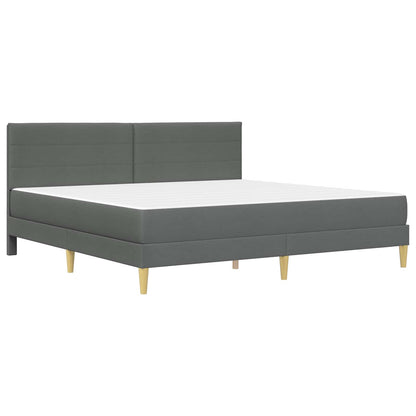 Struttura del letto Grigio scuro 180 x 200 cm Poliestere