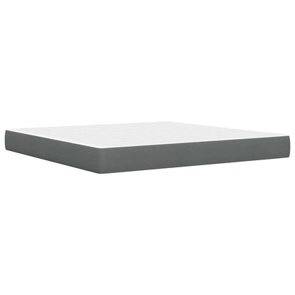 Struttura del letto Grigio scuro 180 x 200 cm Poliestere