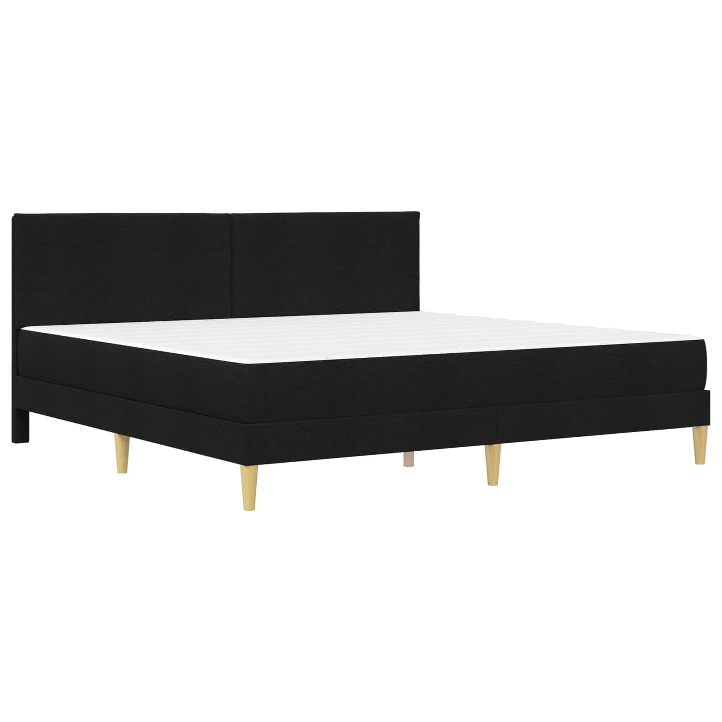 Struttura del letto Nero 180 x 200 cm Poliestere