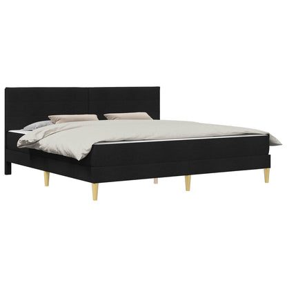 Struttura del letto Nero 200 x 200 cm Poliestere