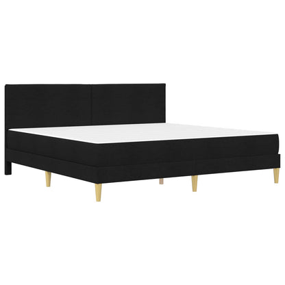 Struttura del letto Nero 200 x 200 cm Poliestere