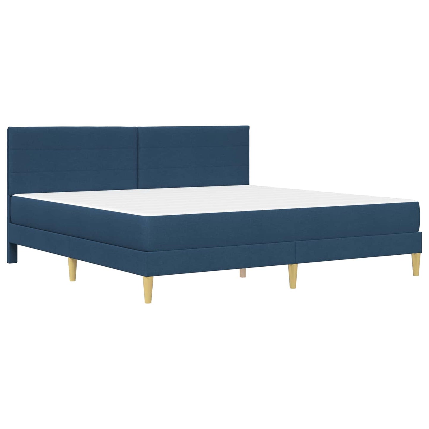 Struttura del letto Blu 200 x 200 cm Poliestere